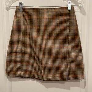 J. GALT Brandy Melville Checker Mini Skirt OS